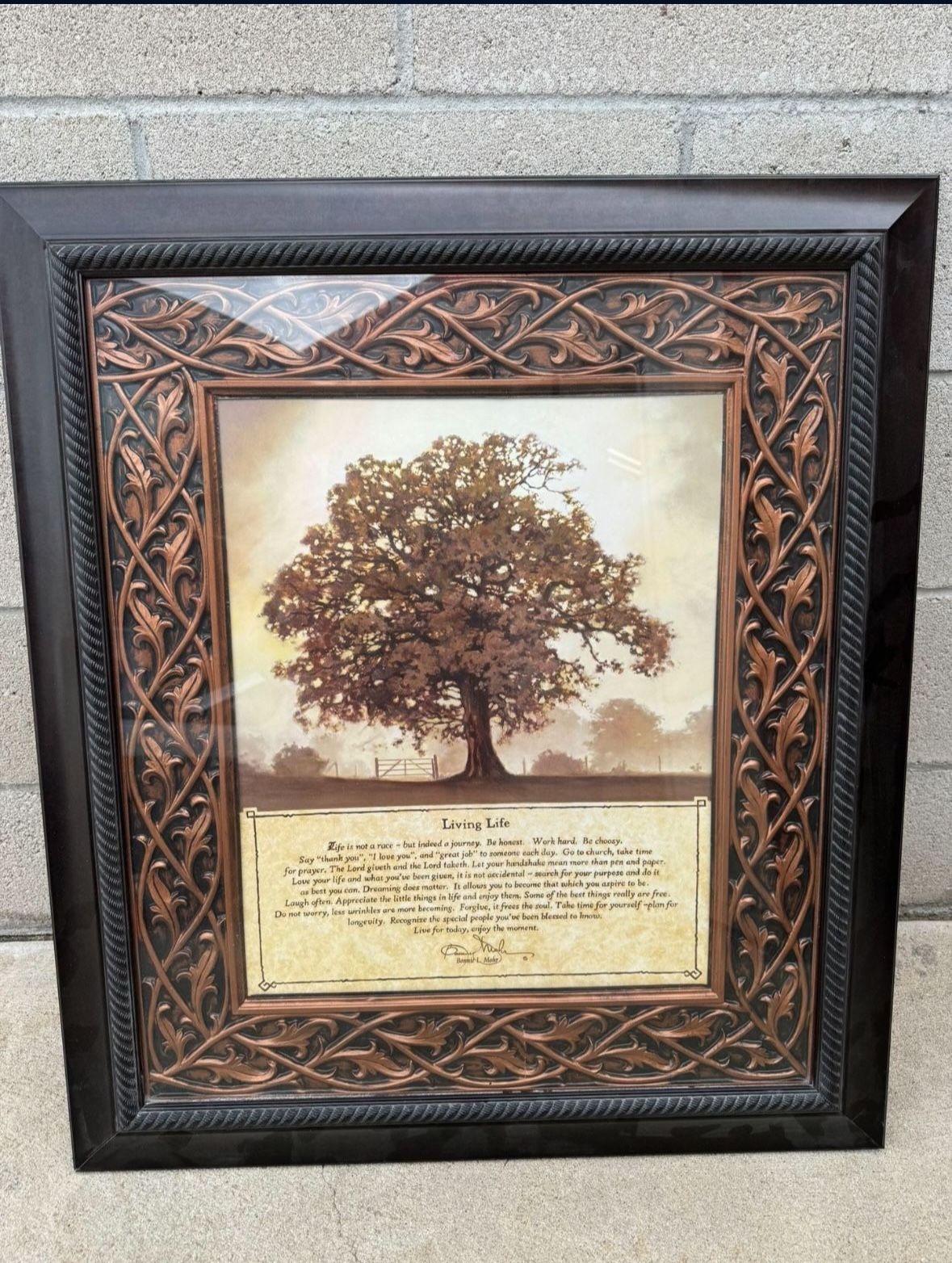 Living Life Framed Wall Art