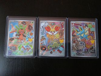 Pokémon TCG Chespin Fennekin Froakie Illustration Rare Cards
