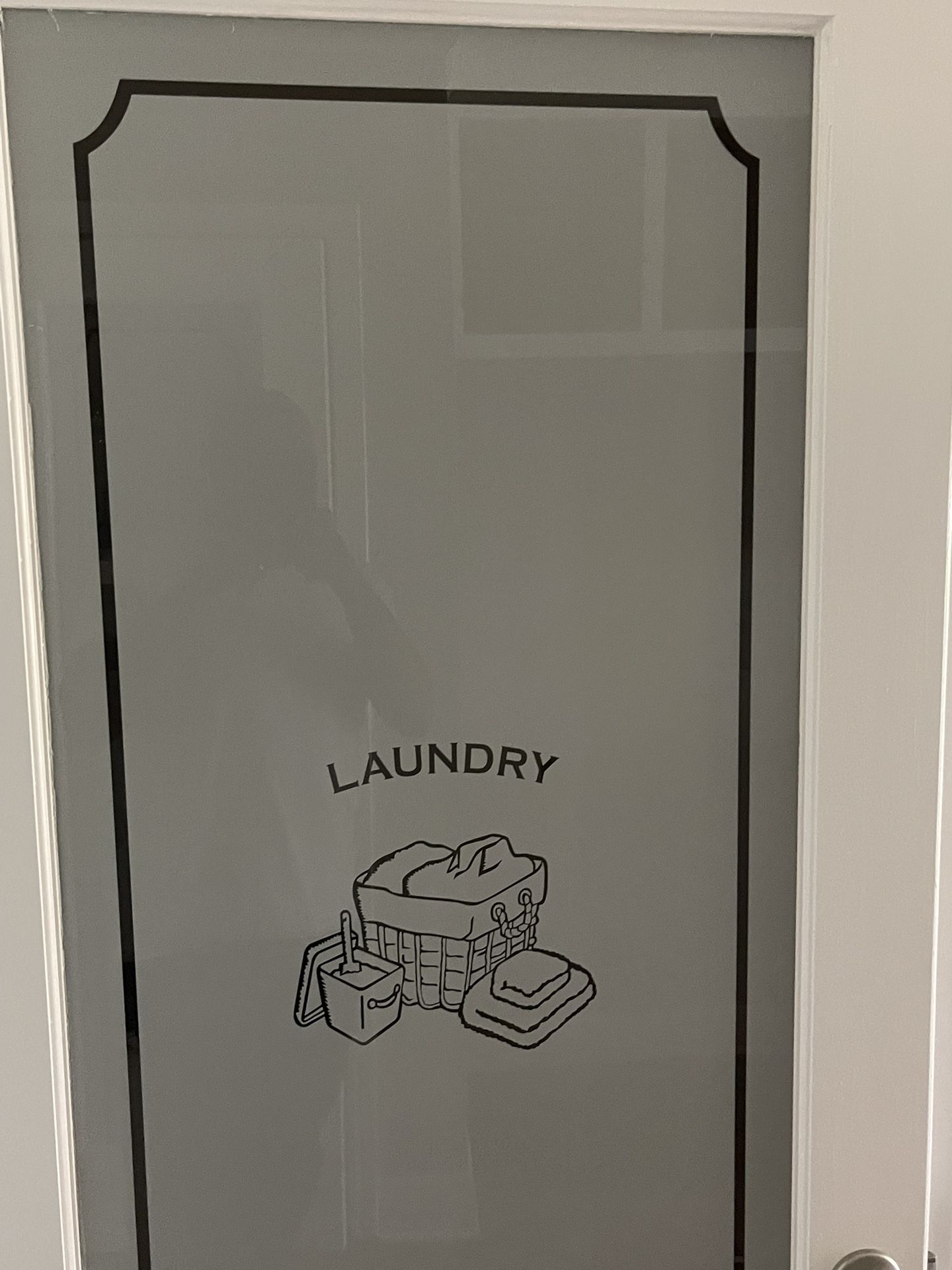 32”Frosted Glass Laundry Door