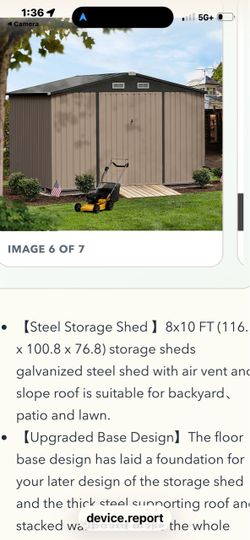 Outdoor storage shed   exterior almazen