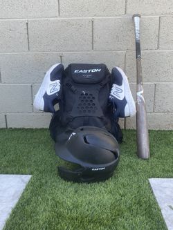 Baseball Bag, Cleats, Helmet Bun