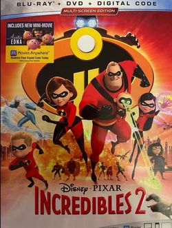 Disney’s INCREDIBLES 2 (Blu-Ray + DVD-2018)