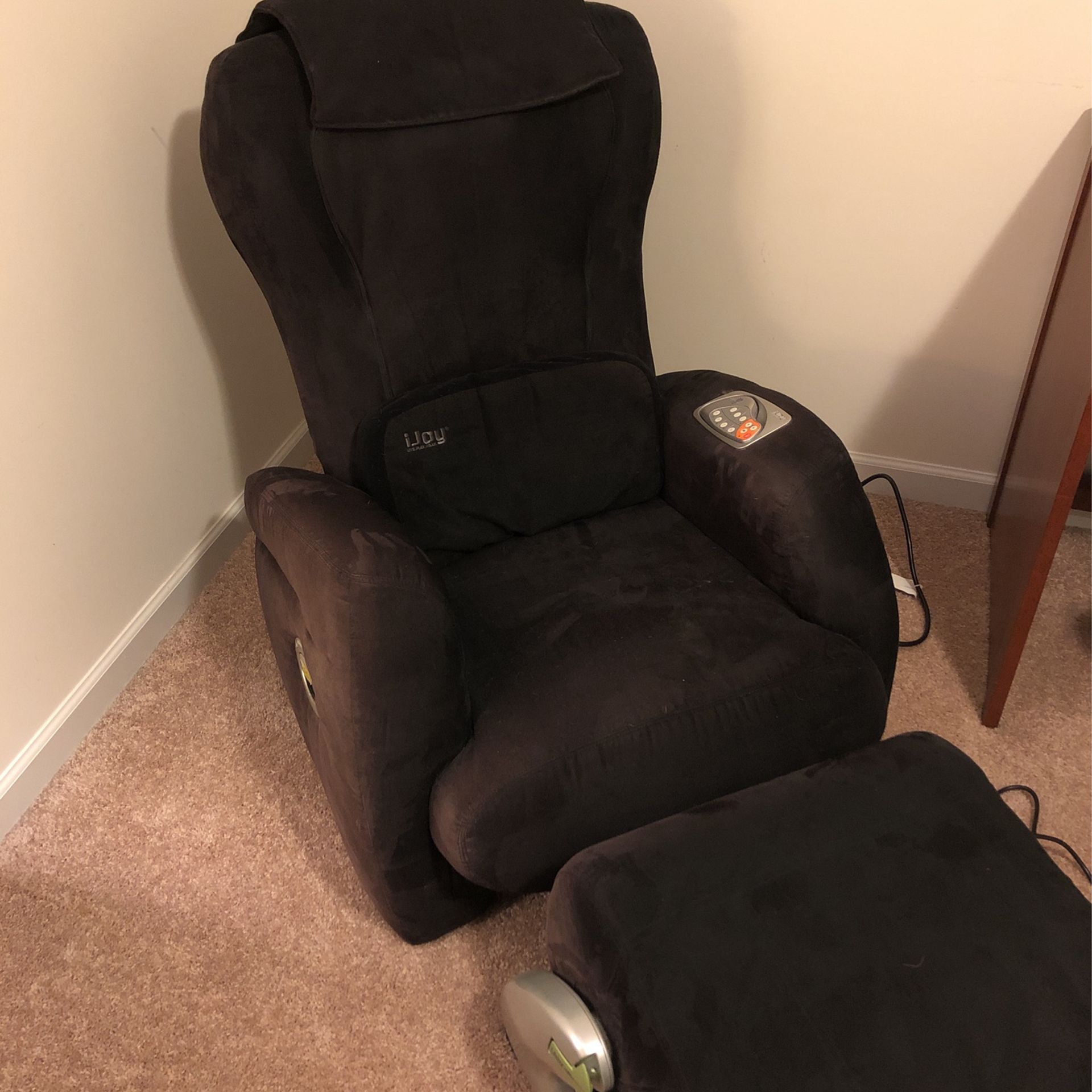 Massage Recline Chair With Ottoman Leg Massager