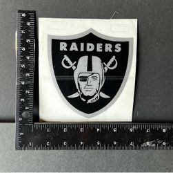 Las Vegas Raiders NFL ORACAL 651 Hand layered Decal Sticker BLACK/SILVER