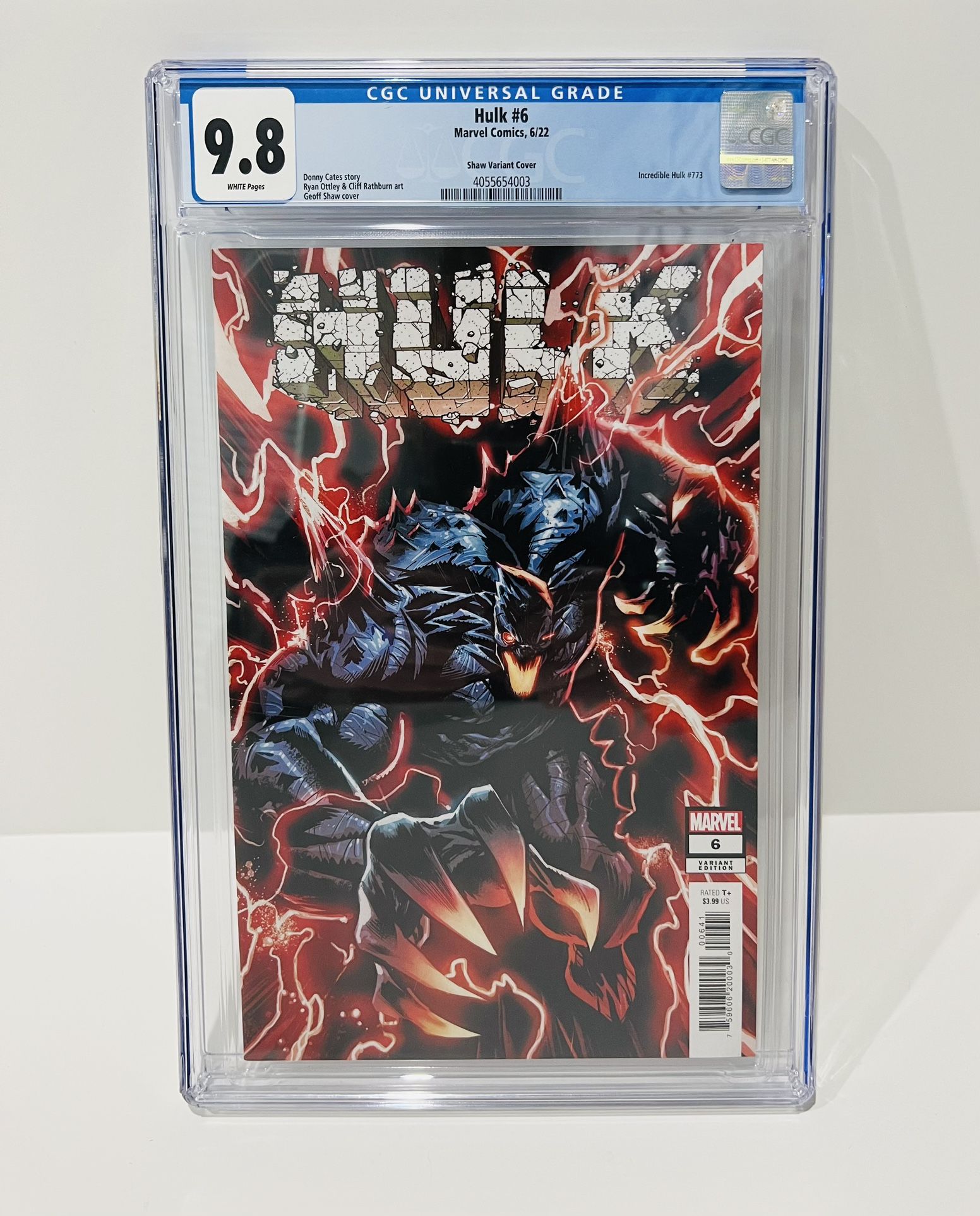 Hulk #6 Shaw (Spoiler) Variant CGC 9.8 1st Full Appearance of Titan Hulk