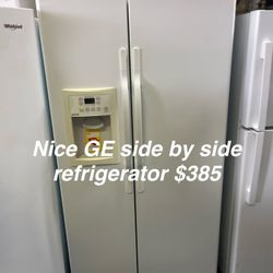 Nice GE Side By Side Refrigerator 