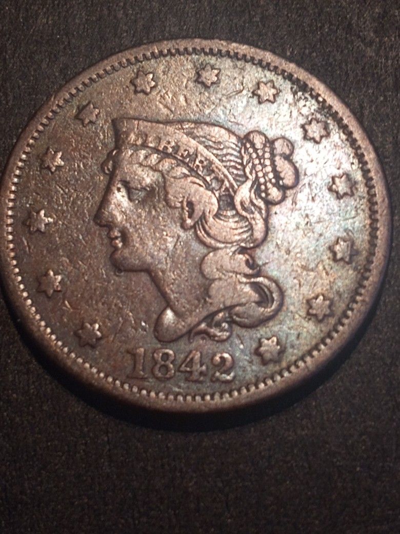 Large 1 Cent 1842