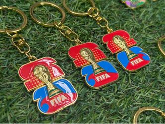 🔴🔵 FIFA World Cup 2026 Red & Blue Keychain 🏆
