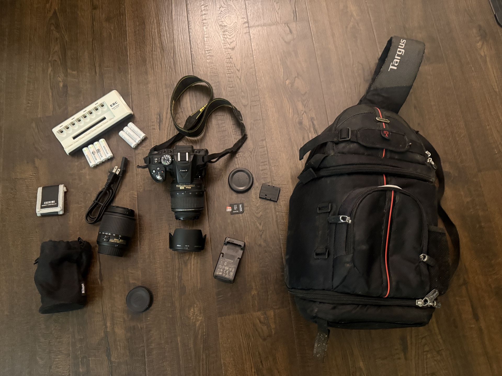 Nikon D5300 With Additional 55mm-200mm Lens