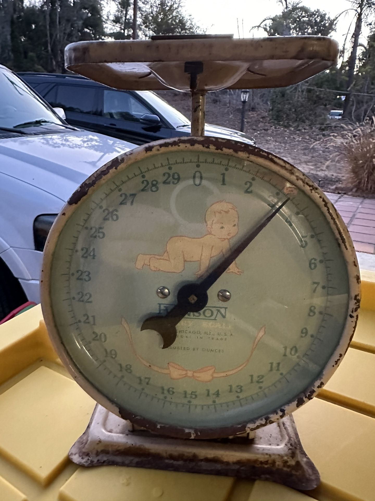 Vintage Hanson Table Top Nursery Scale