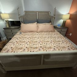 King Size bed With Matching Night Stands & His and Hers Dressers