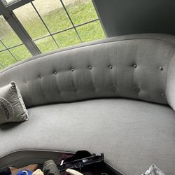 Ethan Allen Gray Sofa