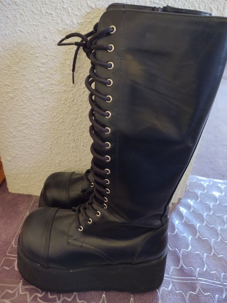 Gothic Platform Boots Never Worn