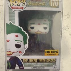 DC Bombshells - The Joker (With Kisses) #170 Hot Topic Exclusive is a standard-sized vinyl figure from 2017