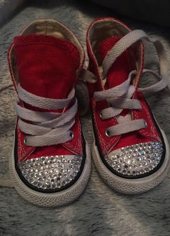 Baby girl red converse