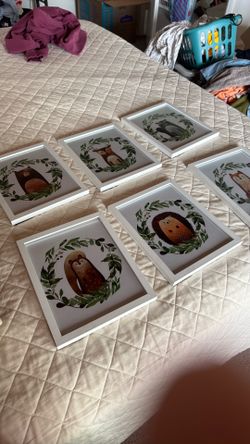 Nursery Woodland Animal Frames Decoration