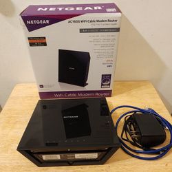 Netgear Nighthawk 6250 Cable Modem Router AC1600 Wi-Fi DOCSIS 3.0