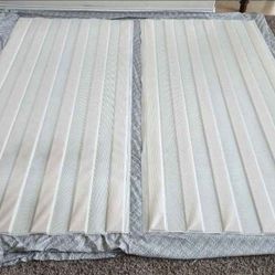 King Size Set of 2- 6 pc Vertical Covered Wood Slats/Bunkie Board/Box Spring Replacement