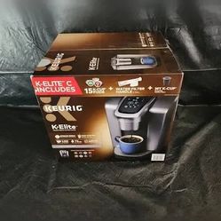 Keurig K-Elite Single-Serve K-Cup Pod Coffee Maker, Brushed Slatebrand New Never Opened Or Used Still In Box Top For There Functionality So Many Blend