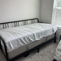 IKEA Bed Frame With Two Twin Matresses