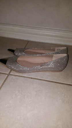 Rock Republic champagne gold flats sz 7