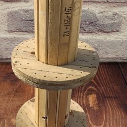 Wooden Spool Display Tables