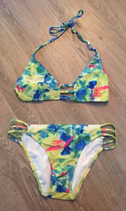 Women’s Sexy tie dye hippie bikini swimsuit sexy cut outs Sz Medium!