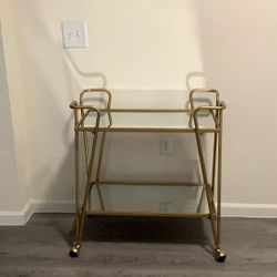 Gold Mirror Bar Cart
