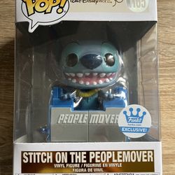 Brand New Funko Pop Disney Stitch On The People Mover
