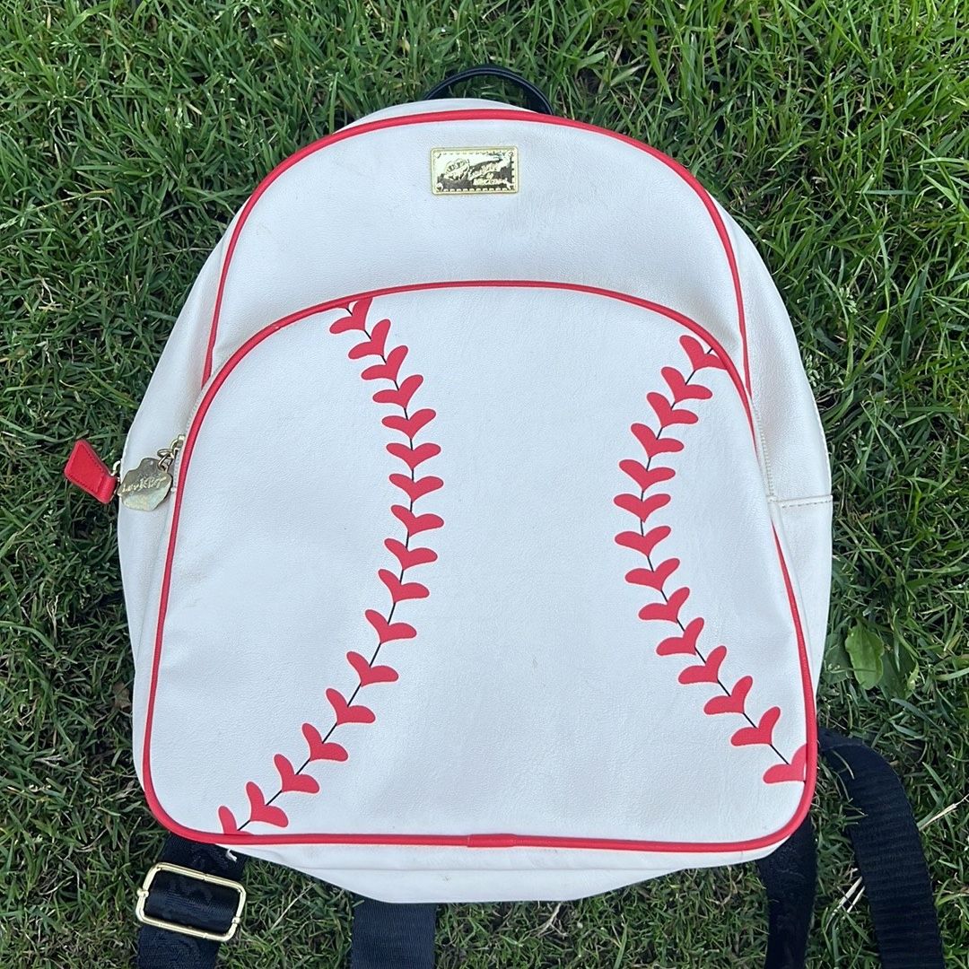 betsey johnson baseball mini backpack Boarder Print Clear with Pouch Add a little sparkle to your look with this embellished backpack Betsey Johnson Backpack - Etsy