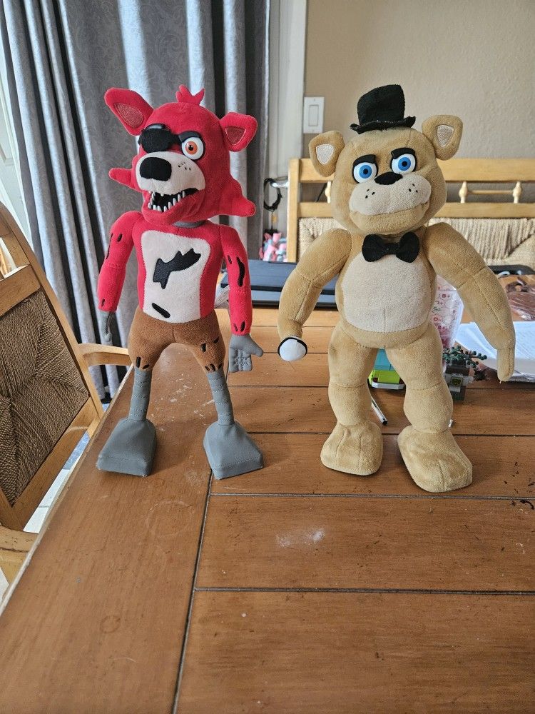 Funko Five Nights At Freddy's Jumpscare Animatronic Plush Freddy And Foxy