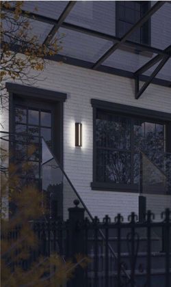 AFX Ryan LED Outdoor Wall Sconce, Small, Black Finish RYNW0624LAUDBK