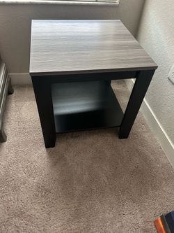 Pair of Grey and Black end tables