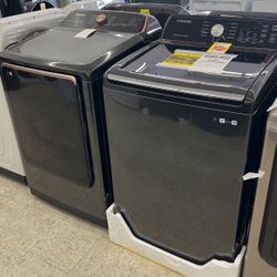Samsung Top Load Washer And Gas Dryer Set 
