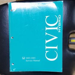 Honda Civic Hybrid Shop Service Manual
