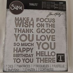 Sizzix/Tim Holtz Bold Text #1 Thinlits Dies
