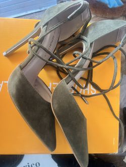 New Olive Green Heels Size 5.5