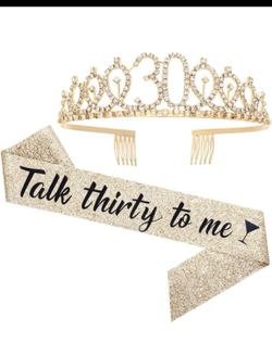 30th Birthday Sash And Tiara