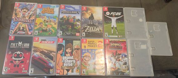 Nintendo Switch Game Cases.