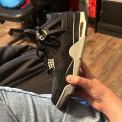 Jordan 4 Black Canvas