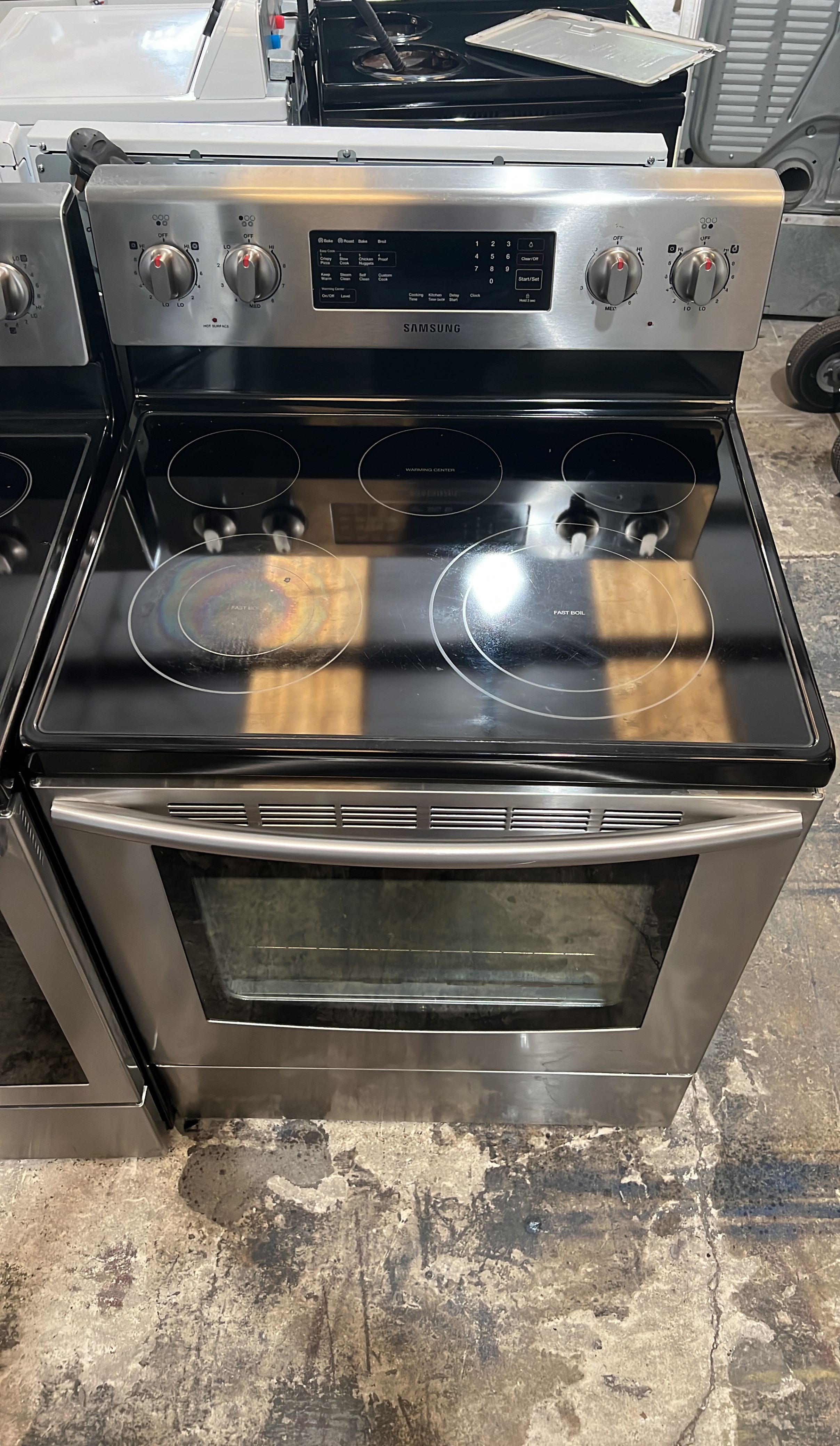 Samsung Stoves Electric Stainless Steel With Slide in Cleaned and