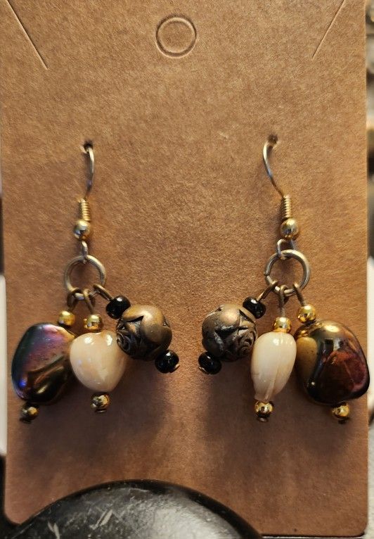 Triple Charm Earrings