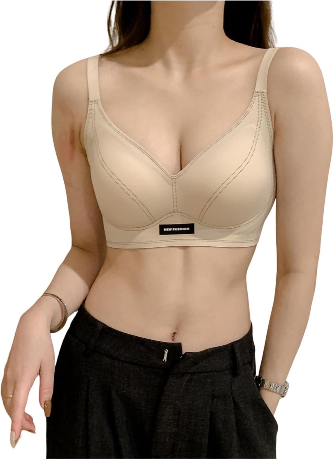 Support Underwire Cross Back Large Bust Cool Comfort Molded Cup High Impact Sports Bras for Women