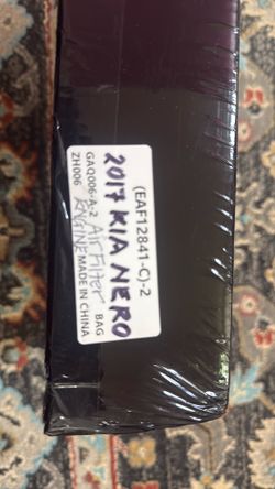 New 2017 Kia Niro Hybrid engine air filter
