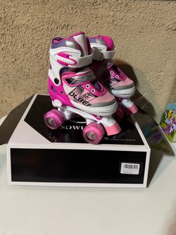 Kids Quad Roller Skates with Light-Up Wheels