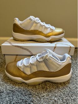 Air Jordan 11 Retro Low Mother’s Day Metallic Gold Women’s Size 8.5 (SKU: AH7860-102)