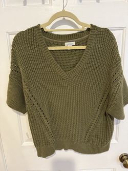 Sundance Catalog My Everyday Short Sleeve Chunky Knit Sweater in size Large