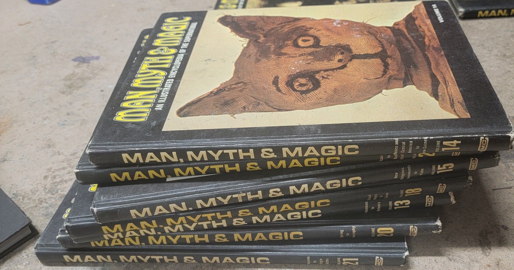 Man Myth Magic vintage encyclopedia on occultism
