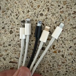 USB iPhone Lightening cables 