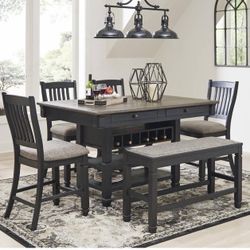 Ready To Go 6 Pcs Dining Table -high Top